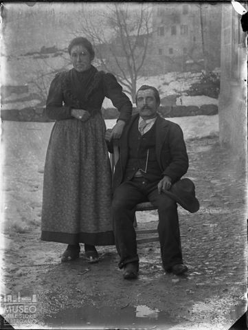 Val Brembana. Ritratto di una coppia di coniugi