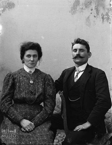 Val Brembana. Ritratto di una coppia di coniugi