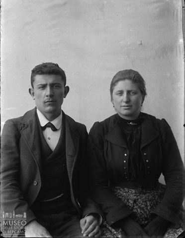 Val Brembana. Ritratto di una coppia di coniugi
