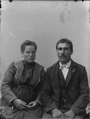Val Brembana. Ritratto di una coppia di coniugi