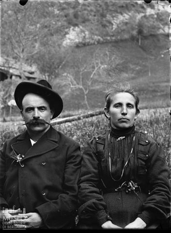 Val Brembana. Ritratto di una coppia di coniugi