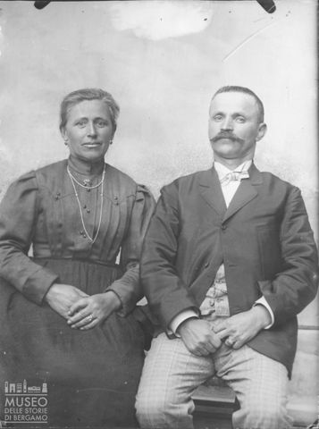 Val Brembana. Ritratto di una coppia di coniugi