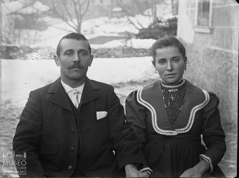 Val Brembana. Ritratto di una coppia di coniugi