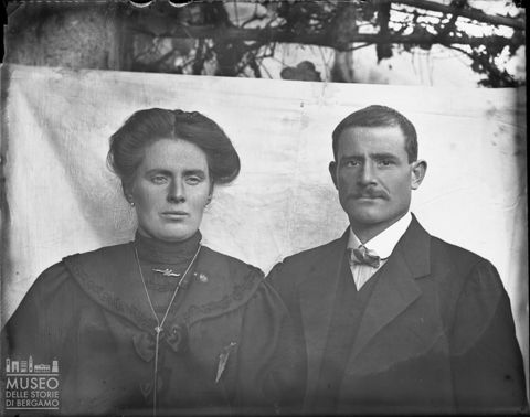 Val Brembana. Ritratto di una coppia di coniugi