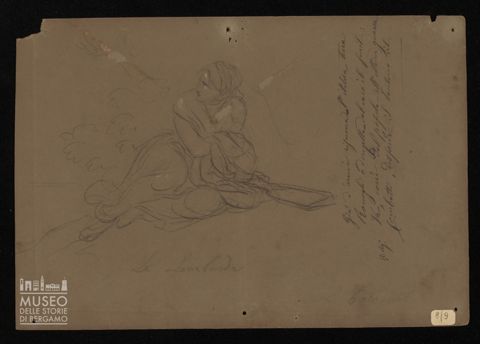 Figura di donna lombarda XIX secolo