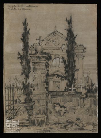 Paesaggio, chiesa di S. Bartolomeo Saletto di Piave