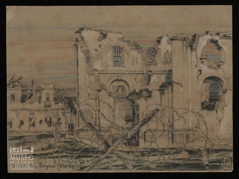 Paesaggio, Chiesa di Fagare, Piave