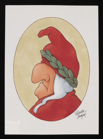 Caricatura di Dante Alighieri