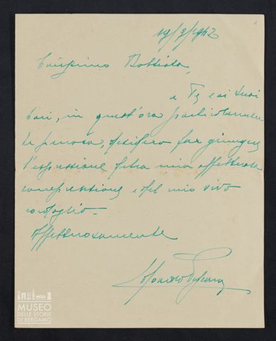 Edoardo Pescara a Giovanni Battista Mazzi