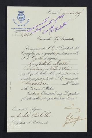 Conferimento di onorificenza