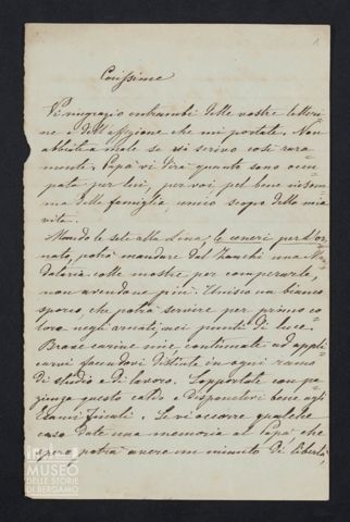 Maria Belli ad Angiolina e Giuseppina Parigi