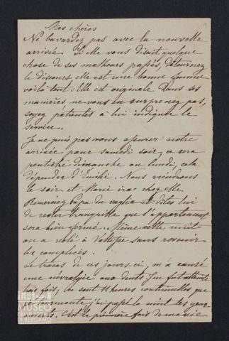 Maria Belli ad Angiolina [e Giuseppina] Parigi