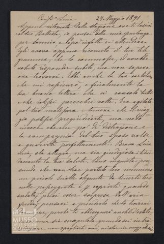 Maria Belli ad Angiolina Parigi