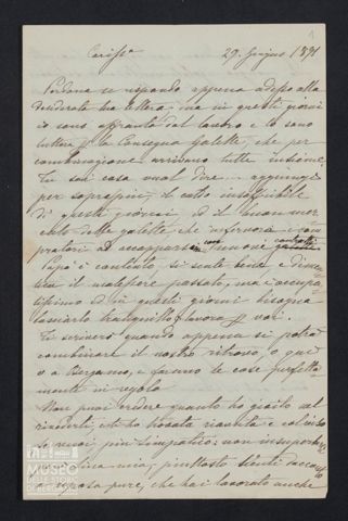 Maria Belli ad Angiolina Parigi