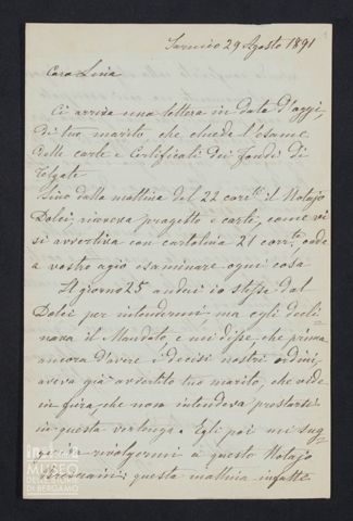 Maria Belli ad Angiolina Parigi