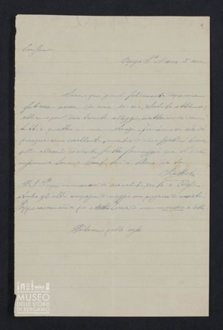 Giovanni Battista Mazzi ad Angiolina Parigi