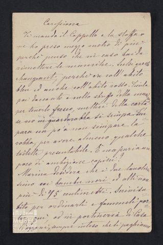 Maria Belli ad Angiolina Parigi