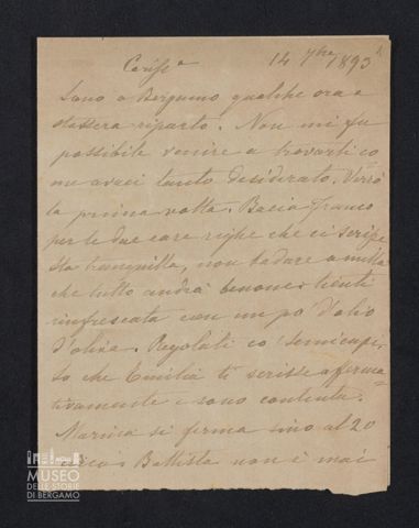 Maria Belli ad Angiolina Parigi