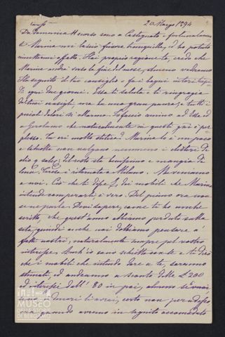 Maria Belli ad Angiolina Parigi