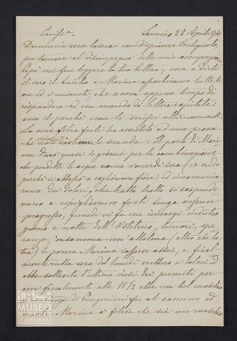 Maria Belli ad Angiolina Parigi