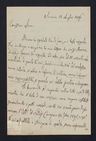 Andrea Parigi a Angiolina Parigi