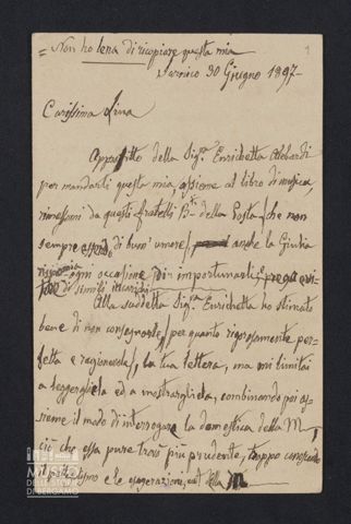 Andrea Parigi a Angiolina Parigi