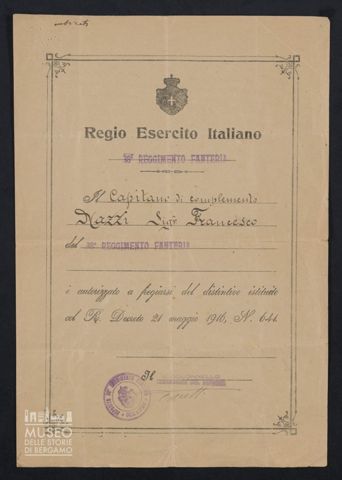 Distintivo speciale per i militari ed assimilati che sopportano le fatiche dell'attuale guerra