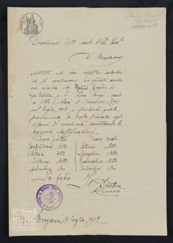 Attestato istruzione elementare