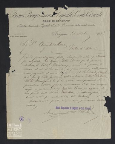 Programma del Comitato promotore della ferrovia elettrica di Valle Brembana