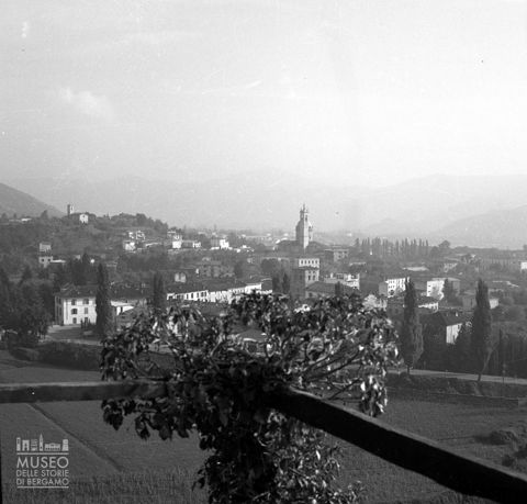 Panorama del centro di Trescore