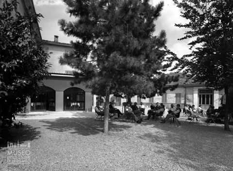 Cortile del complesso termale