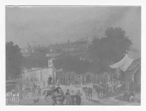 La Fiera di Bergamo vista dalla chiesa di San Bartolomeo