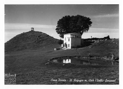 Cima Poieto con veduta del rifugio e il santuario
