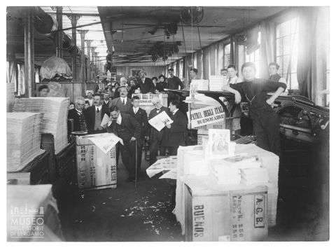 Paolo Gaffuri e lavoratori