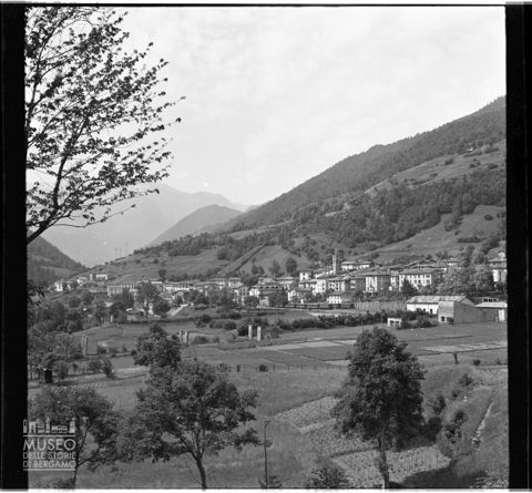 Veduta con campi coltivati