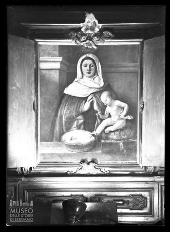 Dipinto: Madonna con Bambino e colombe [2]