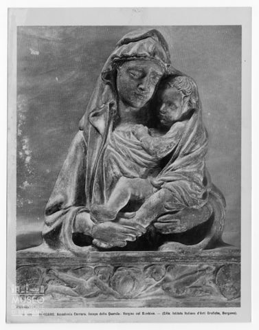 Madonna col Bambino della bottega di Jacopo della Quercia