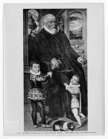 Ritratto di uomo con due bambini di Vincenzo Campi