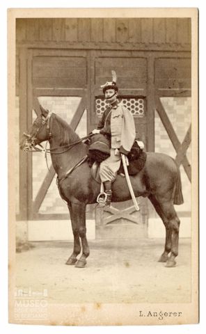 Ritratto di uomo con cavallo