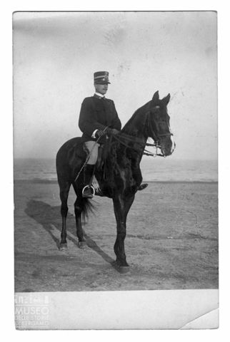 Ritratto del tenente Sarni a cavallo