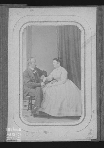 Carte de visite di Emilia Profumo e Giuseppe Vitali