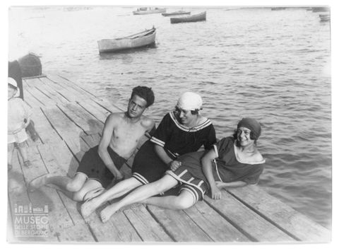 Elena e Gino Giovanelli de Noris al mare