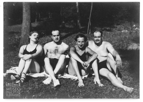 Ritratto di gruppo al lago