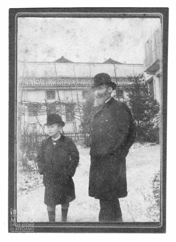 Ritratto di bambino e uomo anziano