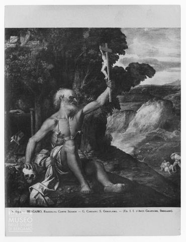 San Girolamo in preghiera nella grotta di Giovanni Busi detto Cariani