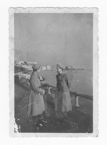 Ritratto del Maggiore Zanetti in compagnia di un altro Maggiore dell'esercito