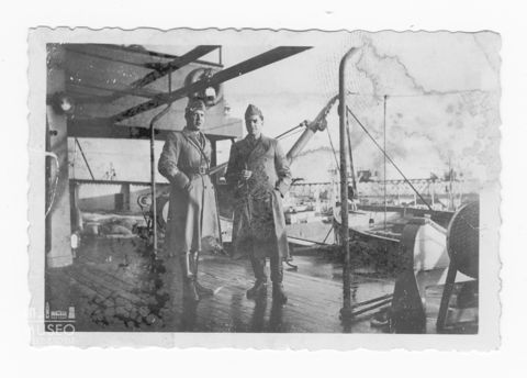 Ritratto del Maggiore Zanetti con un Maggiore dell'esercito