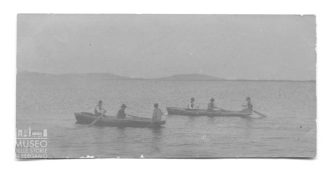 Barche nella laguna di Orbetello