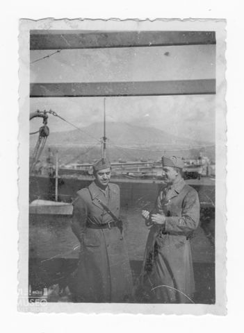 Ritratto del Maggiore Zanetti con un Maggiore dell'esercito