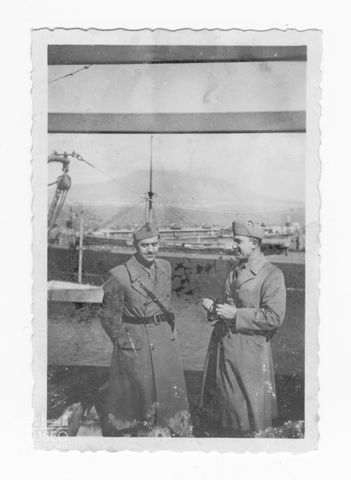 Ritratto del Maggiore Zanetti con un Maggiore dell'esercito